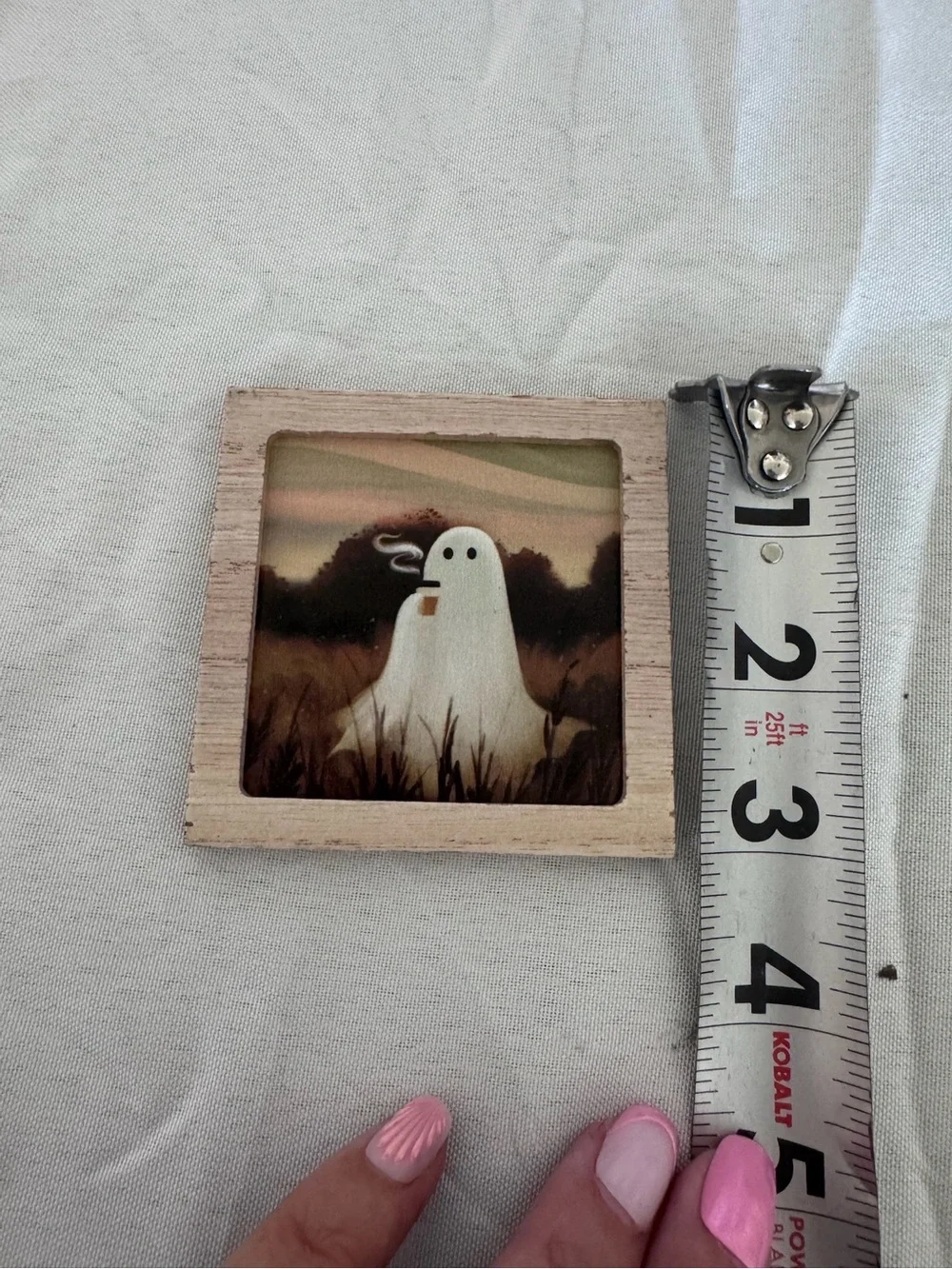 Target Halloween Ghost Wood Framed Art - magnetic back - 4 available